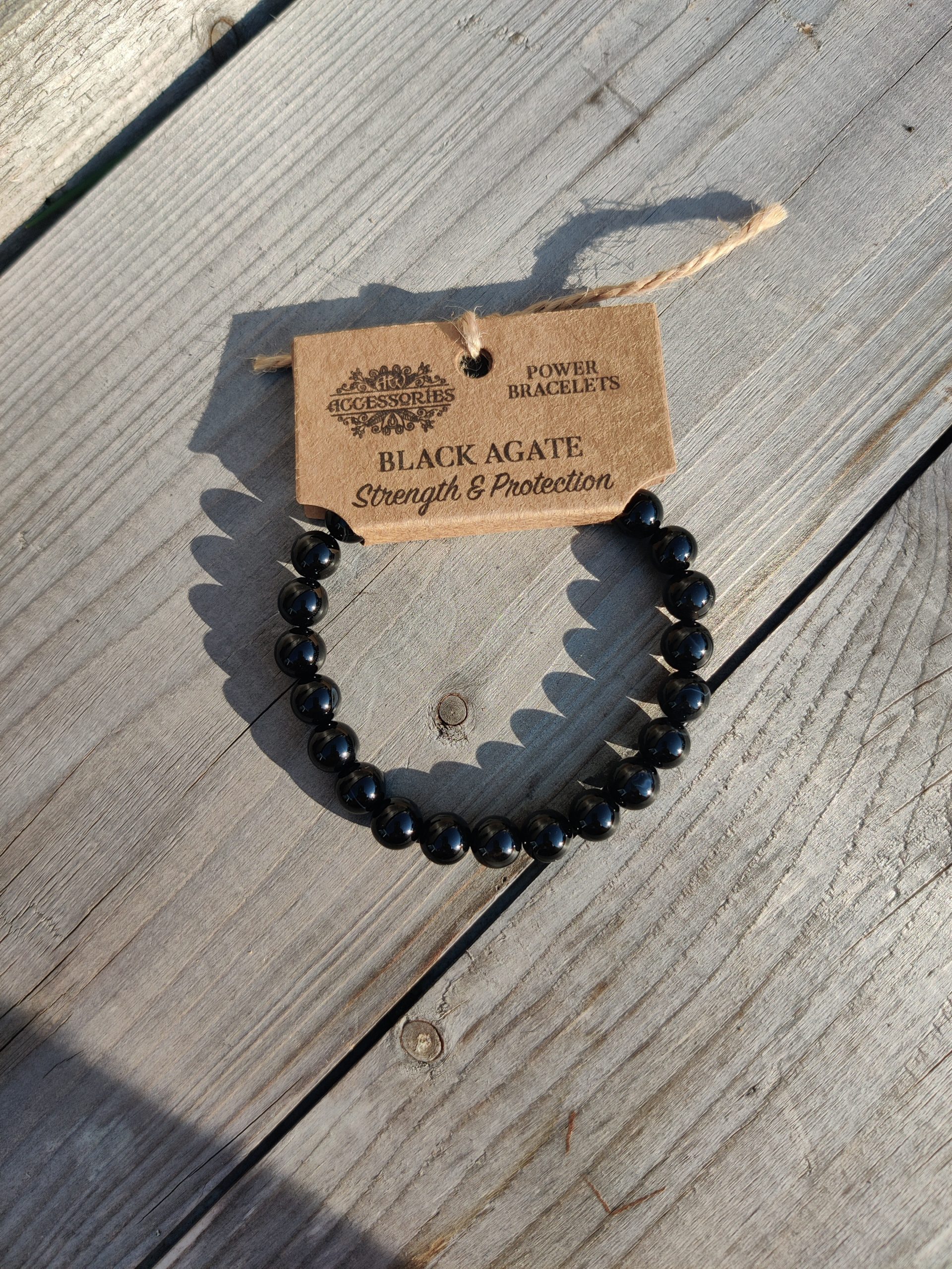 Black Agate Power Bracelet