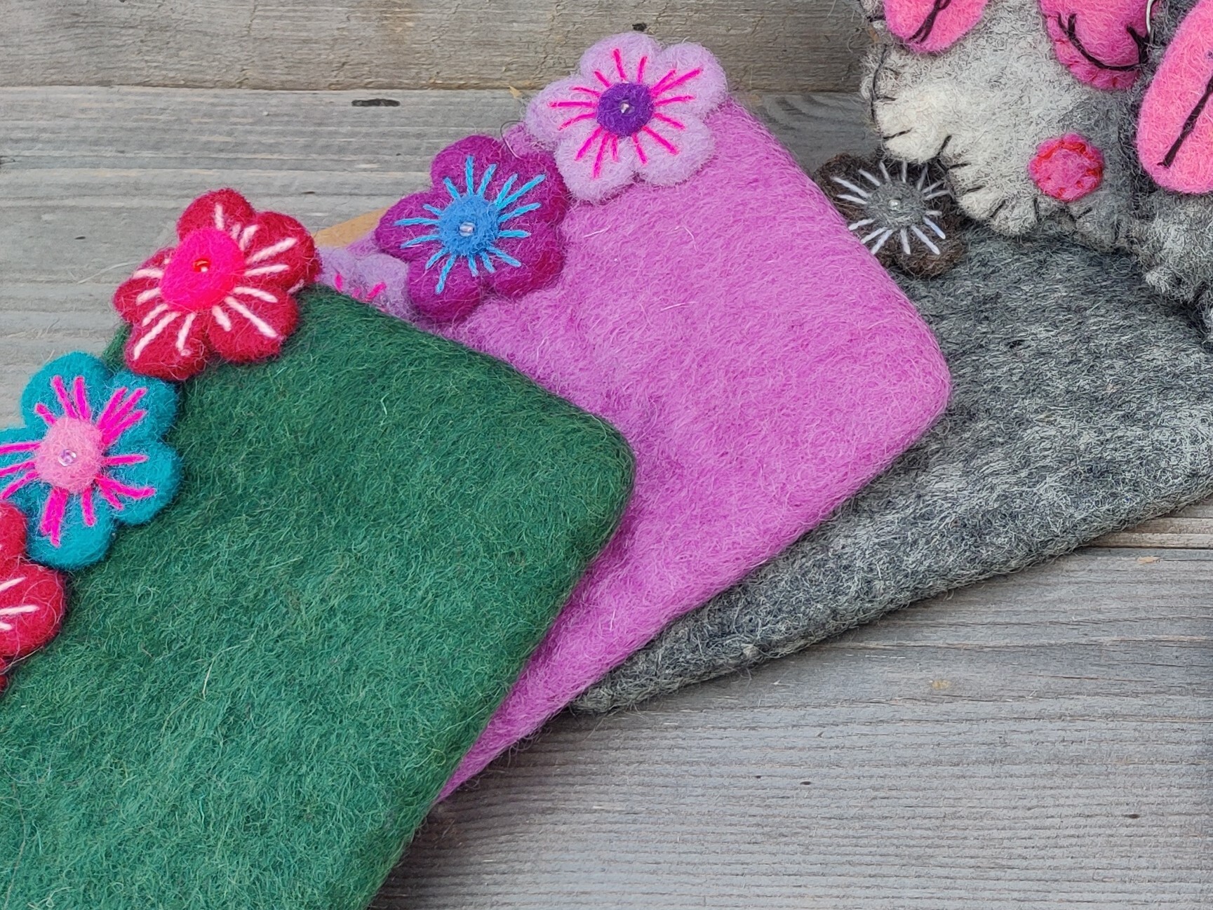 Flower Felt Purse Range
