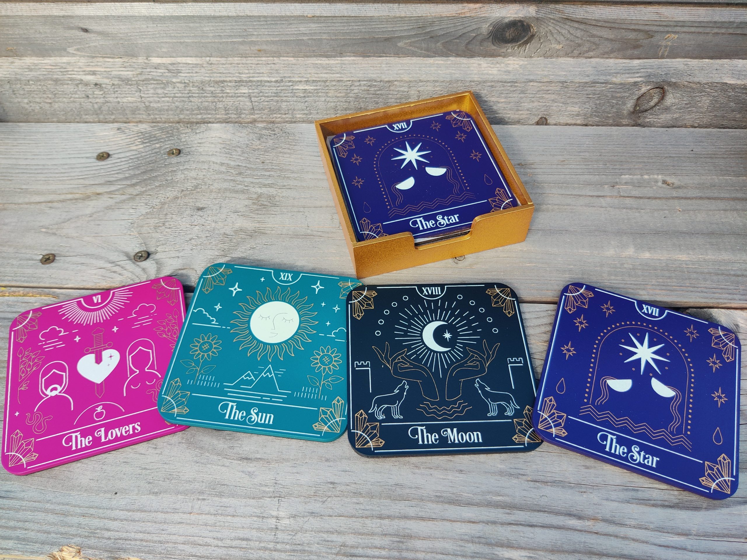Tarot coaster set