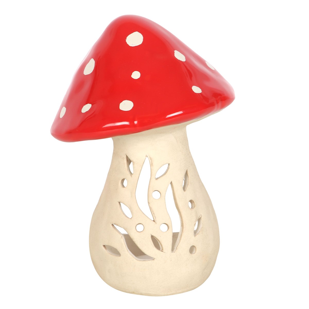 Toadstool Mushroom Ceramic Tealight Holder