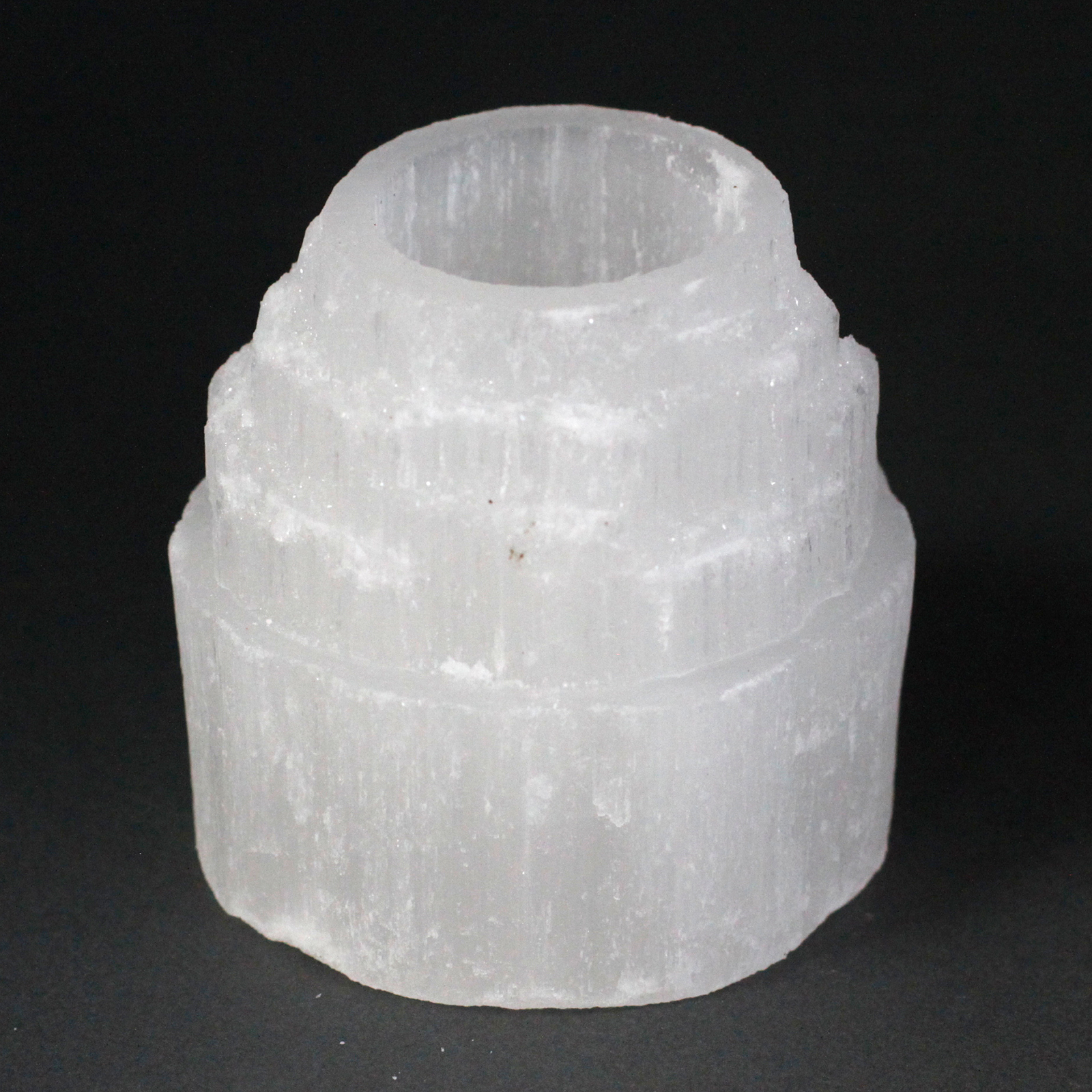 Selenite Mountain Candle Holder