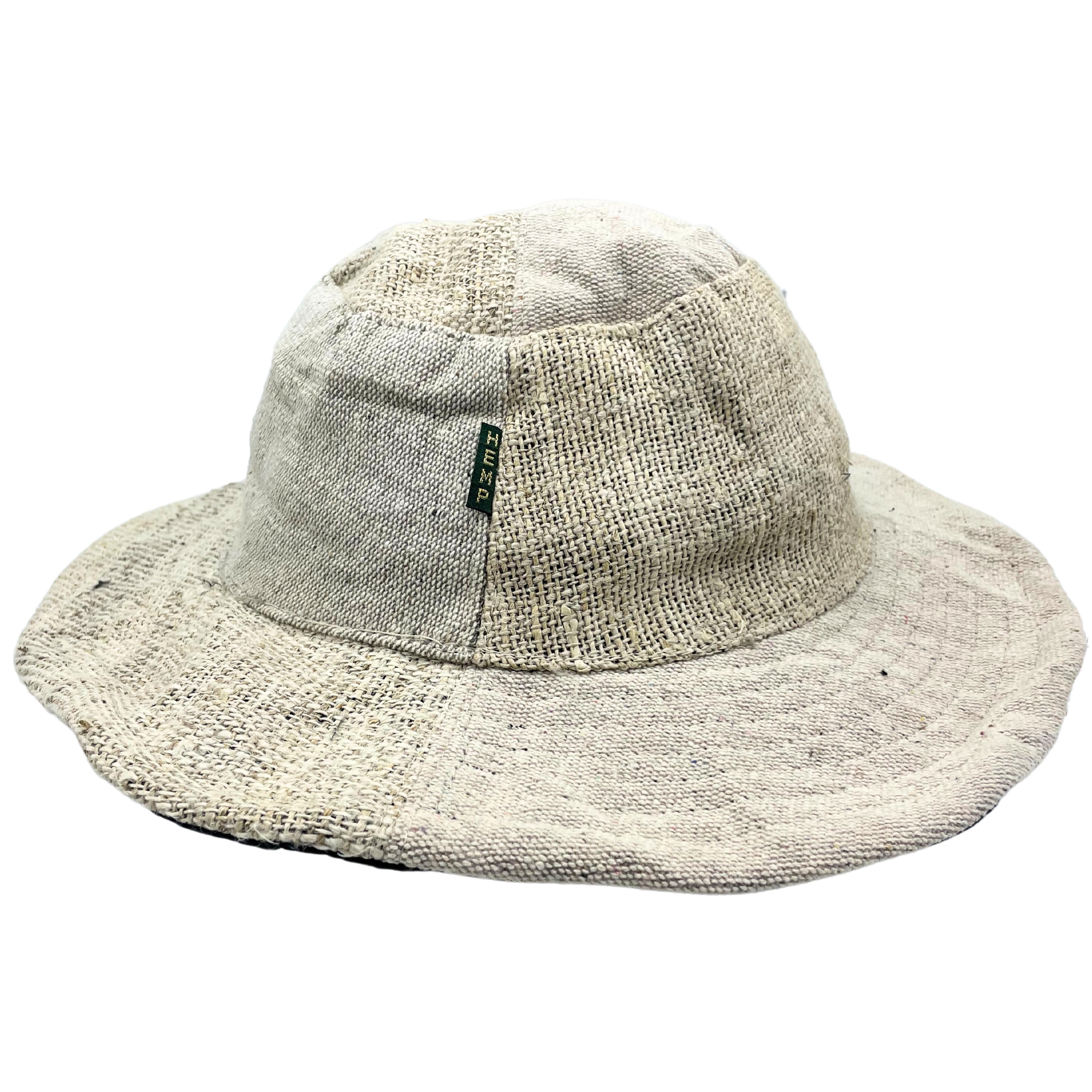 Patched and Wired Hemp & Cotton Boho Festival Hat – Natural