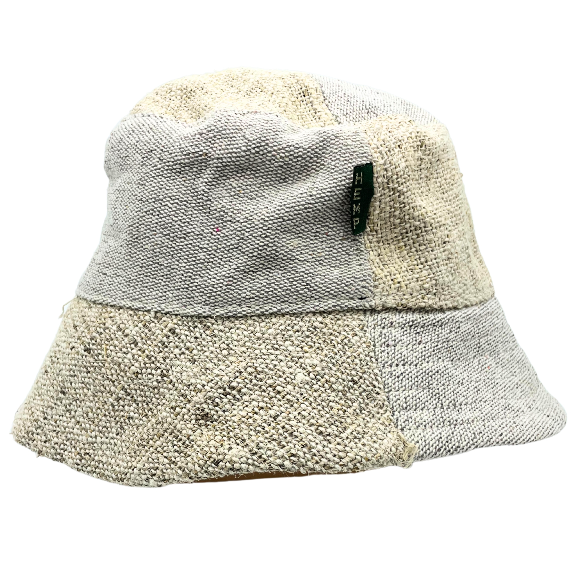 Hemp Patched Hemp & Cotton Boho Festival Hat – Natural