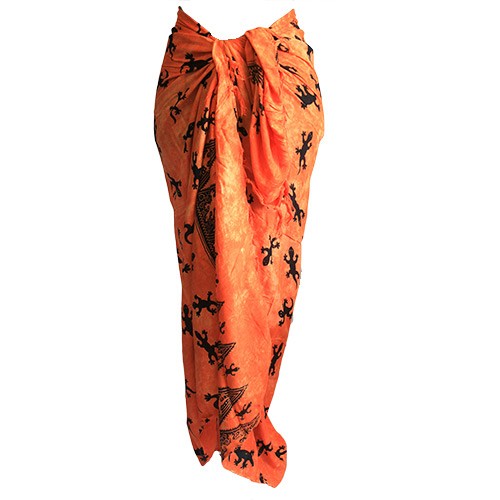 Bali Gecko Sarongs – Orange