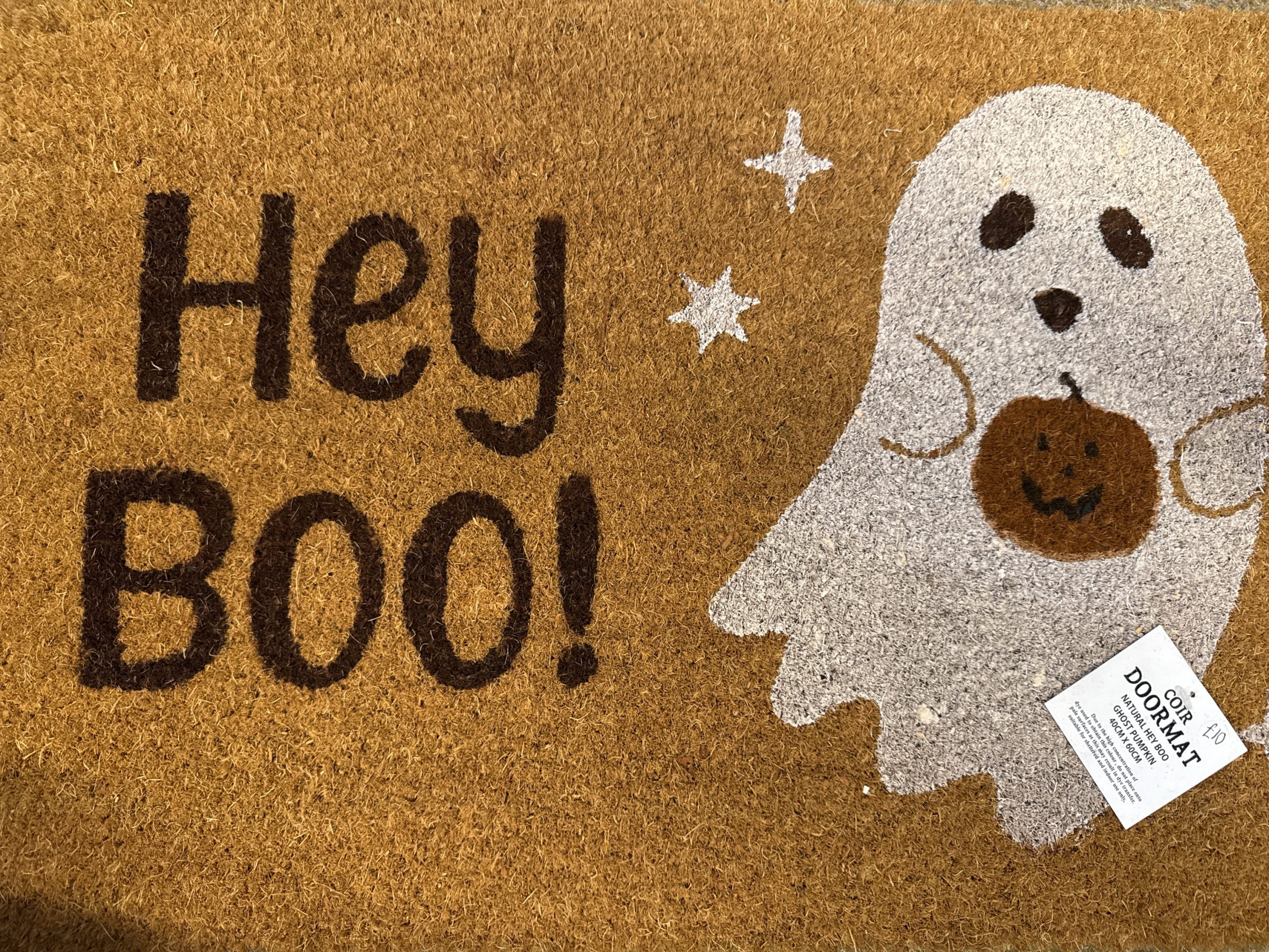 Hey Boo 40x60cm Coir door mat