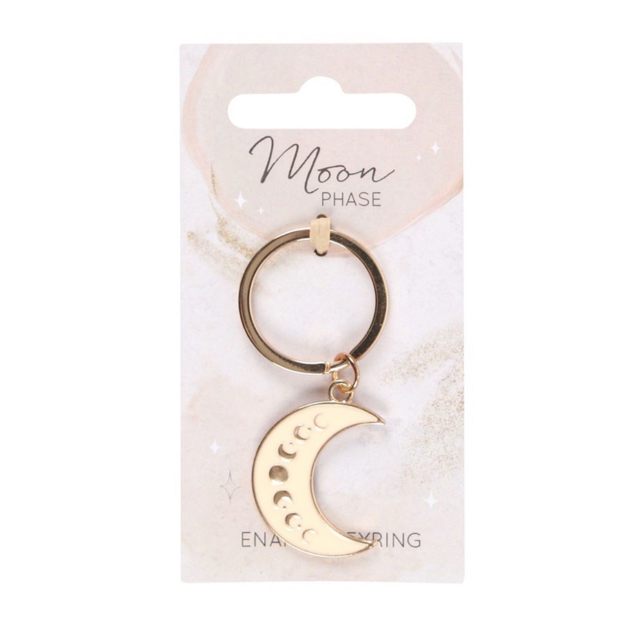 Moon Phase Enamelled Keyring